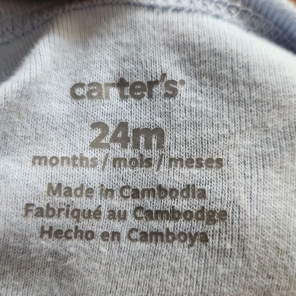 NWT Carter's Baby Blue Parrot Romper 24 Months
